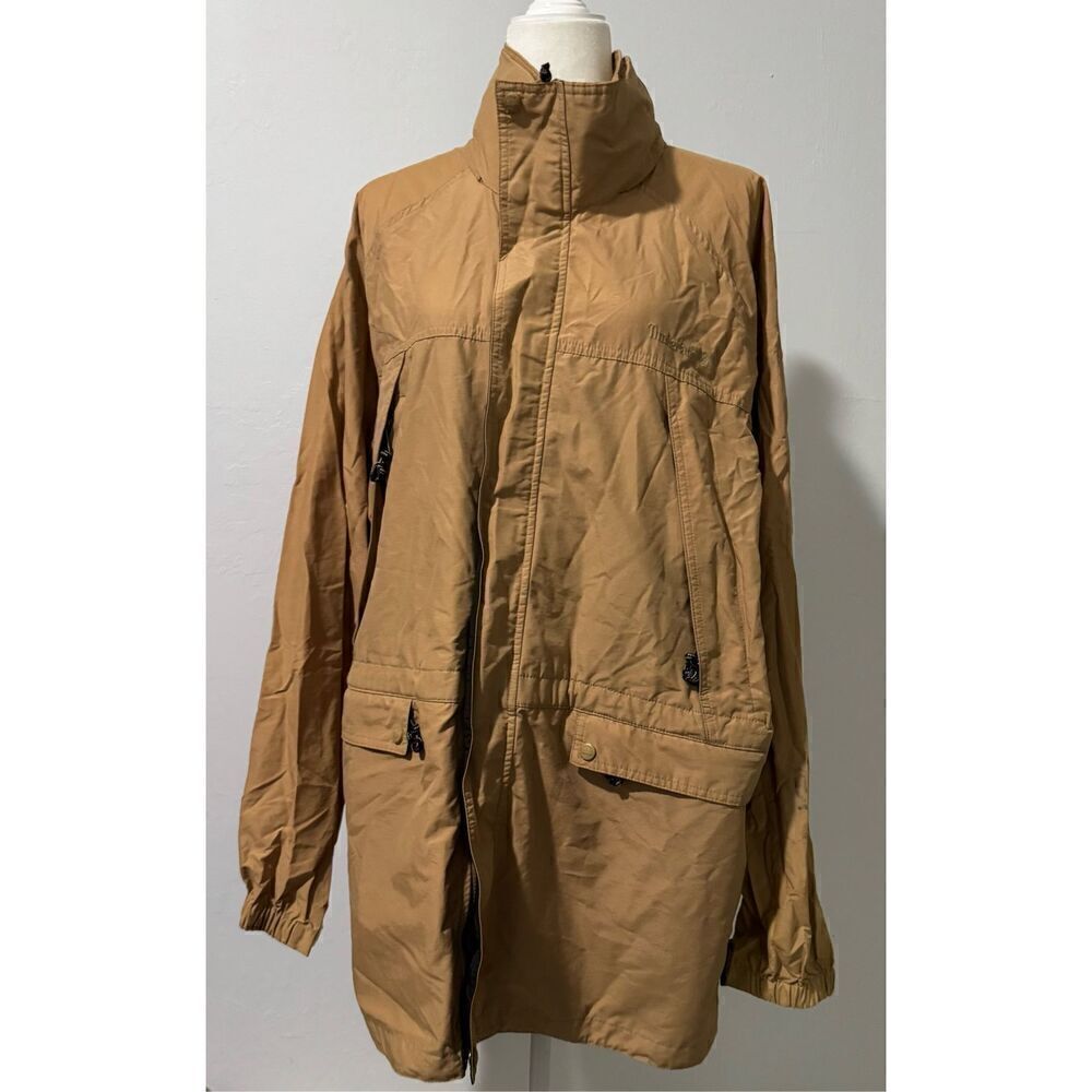 Timberlan tan windbreaker rain jacket XXL